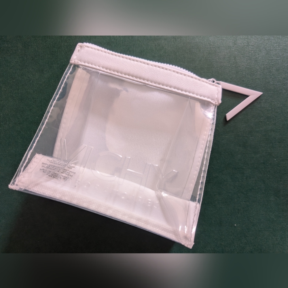 3/$45 Vichy Clear and White Cosmetic Bag